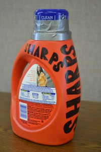 alternative sharps container